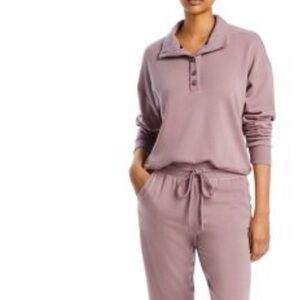 Beyond Yoga East Coast button pullover sz L modal/fleece soft $118 never worn